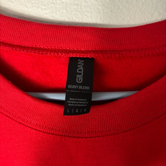 Gildan Women’s Red “I need a Diet Coke” Crewneck Sweater size Large - Picture 4 of 7